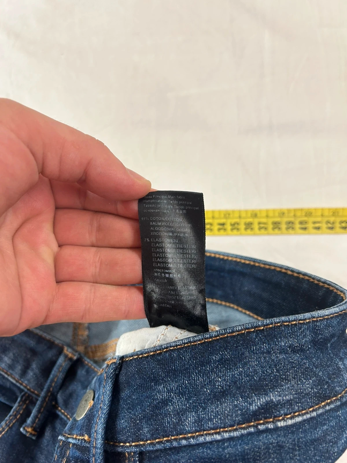 Navy blue slim fit jeans – photo 9